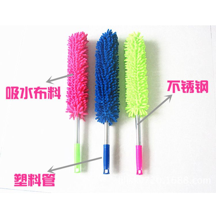 Direct sales of car dust removal Chenille dusters, Chenille wax brushes, wax towing and car dual-purpose Chenille retractable dusters Specification image