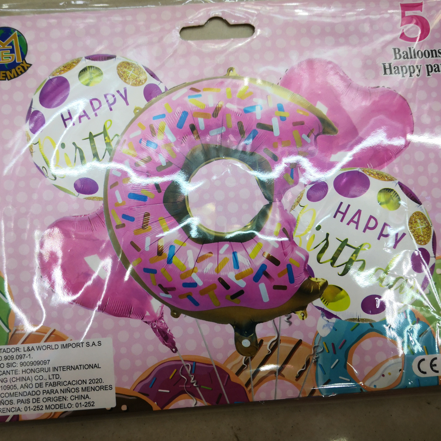 Five combination donuts
