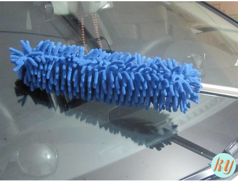 Direct sales of car dust removal Chenille dusters, Chenille wax brushes, wax towing and car dual-purpose Chenille retractable dusters detail image 1