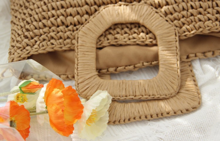 2021新款草编包斜跨手提海边度假包单价大容量休闲包包日韩潮女包详情图11