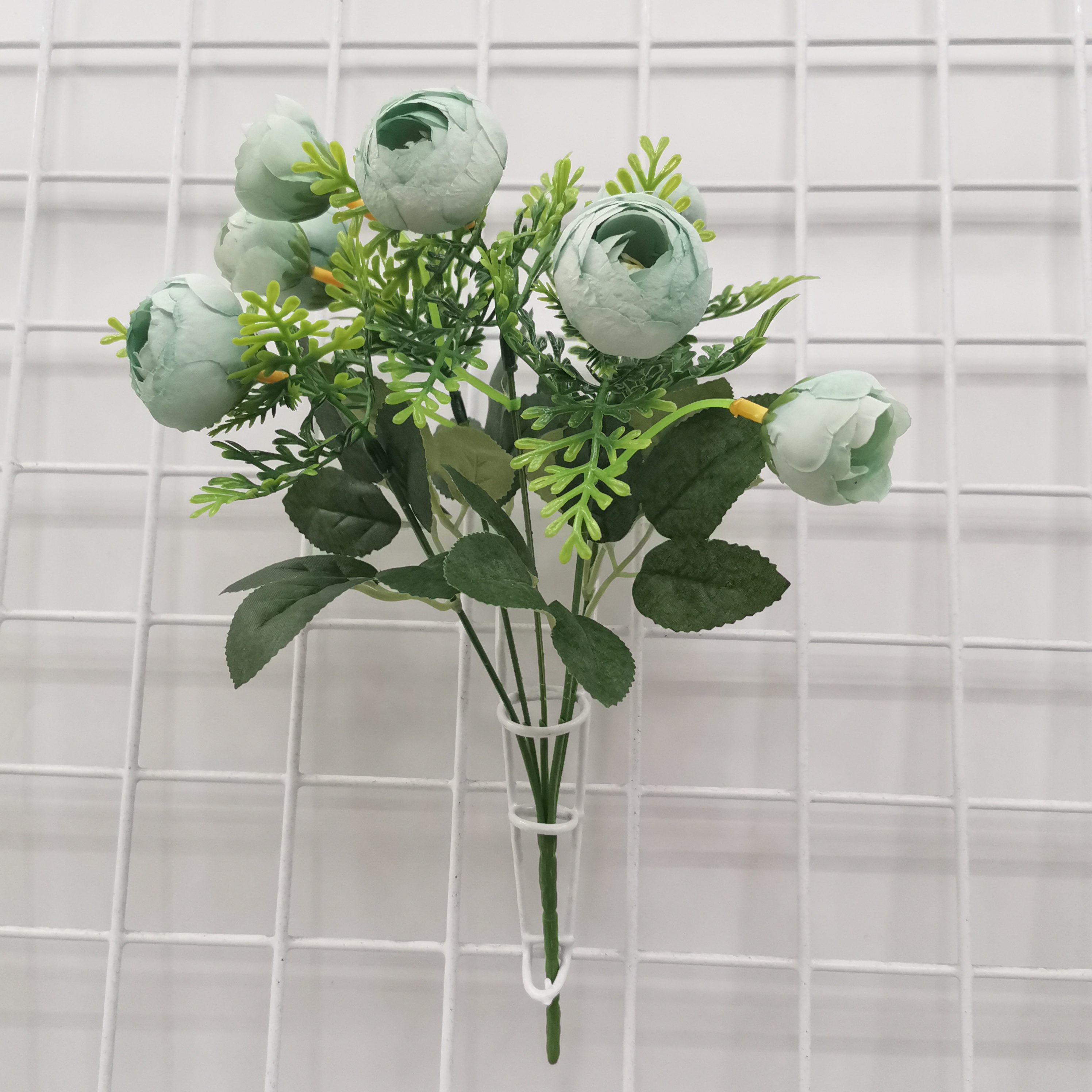 蓝色5叉水彩茶苞