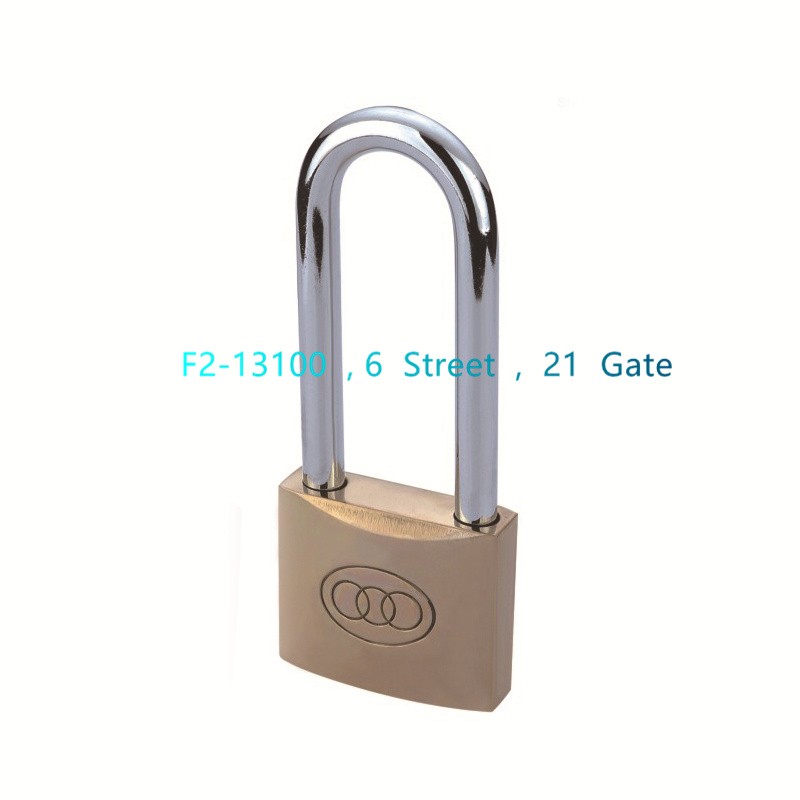 TRI-CIRCLE PADLOCKS  TT L262  三环长梁铜挂锁详情图1