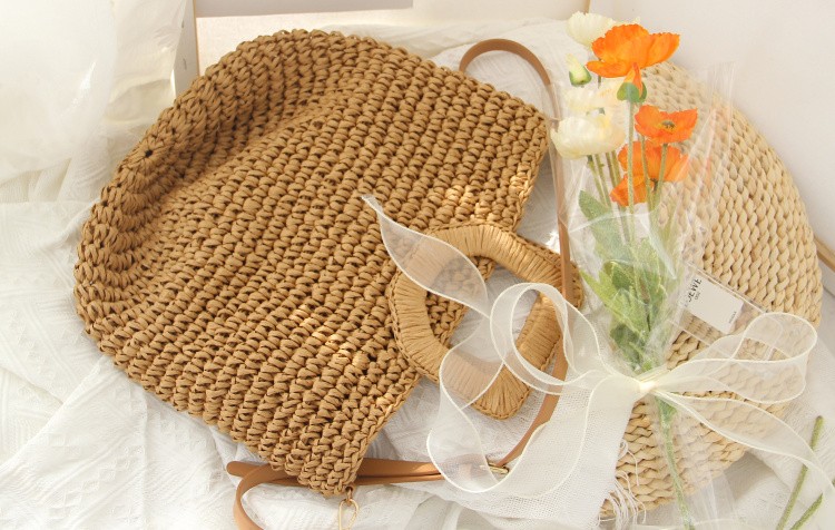 2021新款草编包斜跨手提海边度假包单价大容量休闲包包日韩潮女包详情图12