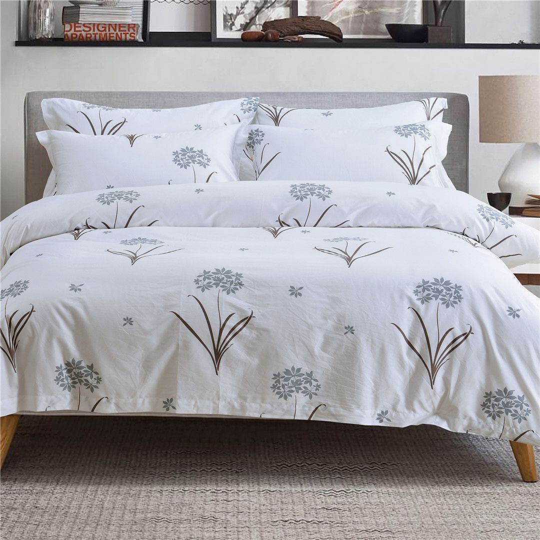 酒店民宿宾馆客房布草6060S印花床上用品布草四件套