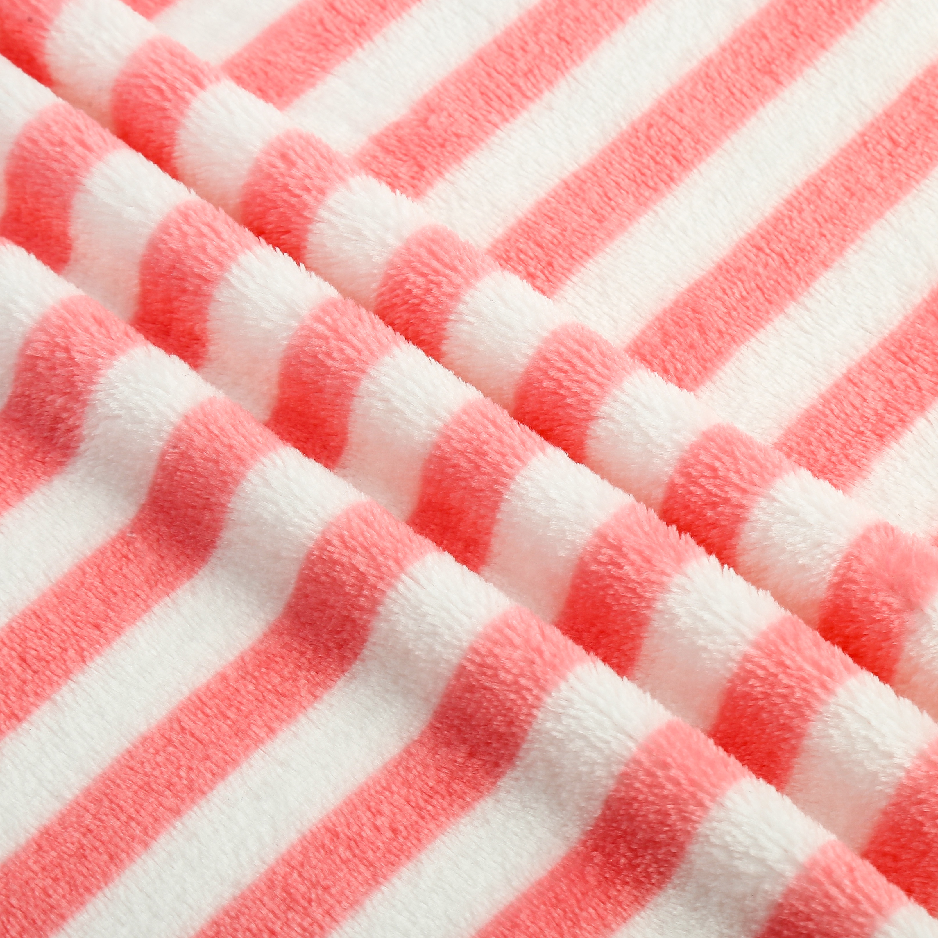 Factory direct sales with double-sided flannel striped printing detail image 2