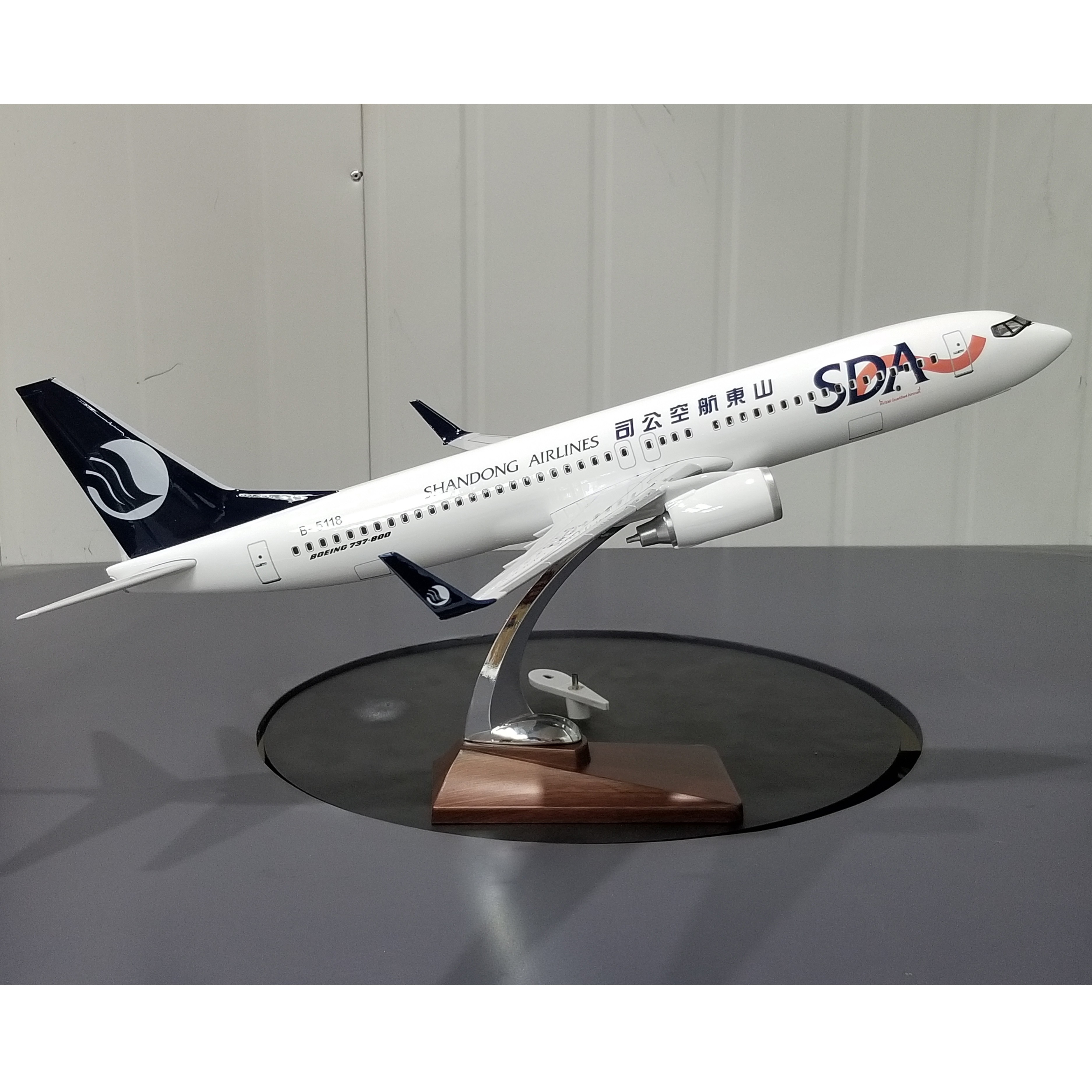 飞机模型（B737-800中国山东航空47CM）ABS合成塑脂飞机模型 仿真飞机模型详情9