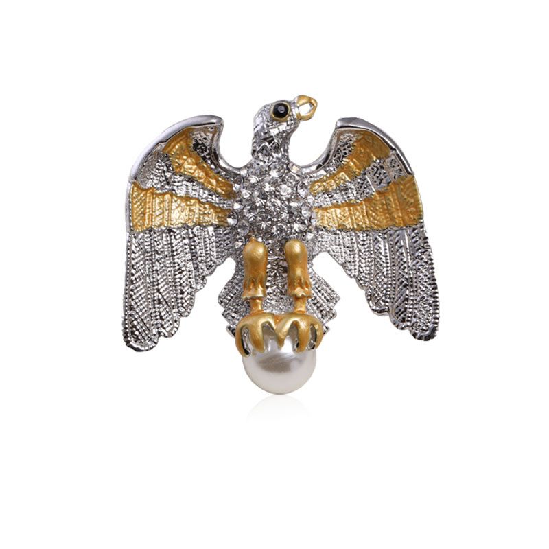 Manufacturers direct sales of foreign trade hot-selling rhinester seagull brooch atmospheric fashion suit sweater accessories