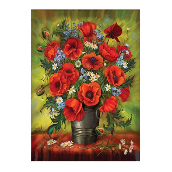 American country-style living room decorative painting, dining room flower wall hanging painting, simple and beautiful bedroom horizontal wall painting core
