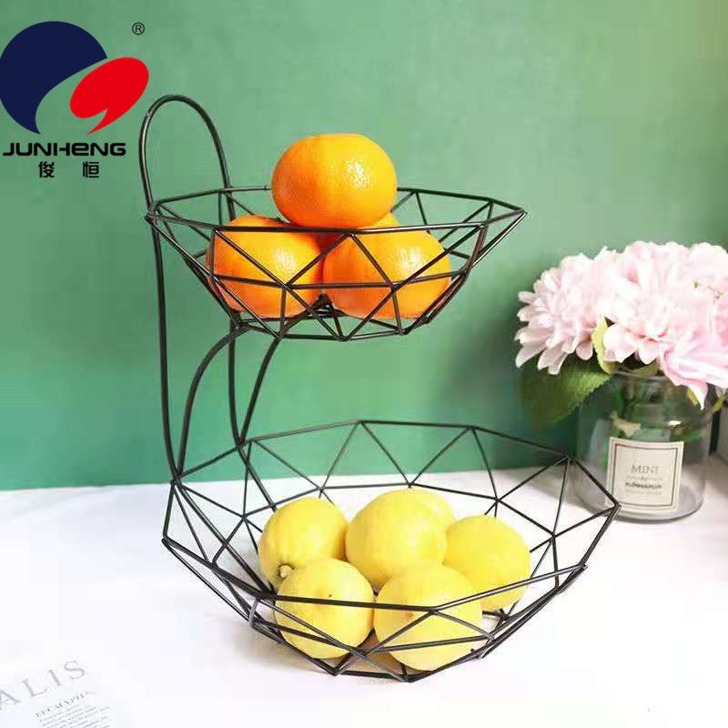 Two layer fruit tray Creative modern living room coffee table Nordic style multi-functional snack basin multi-layer fruit basket Application Scenario