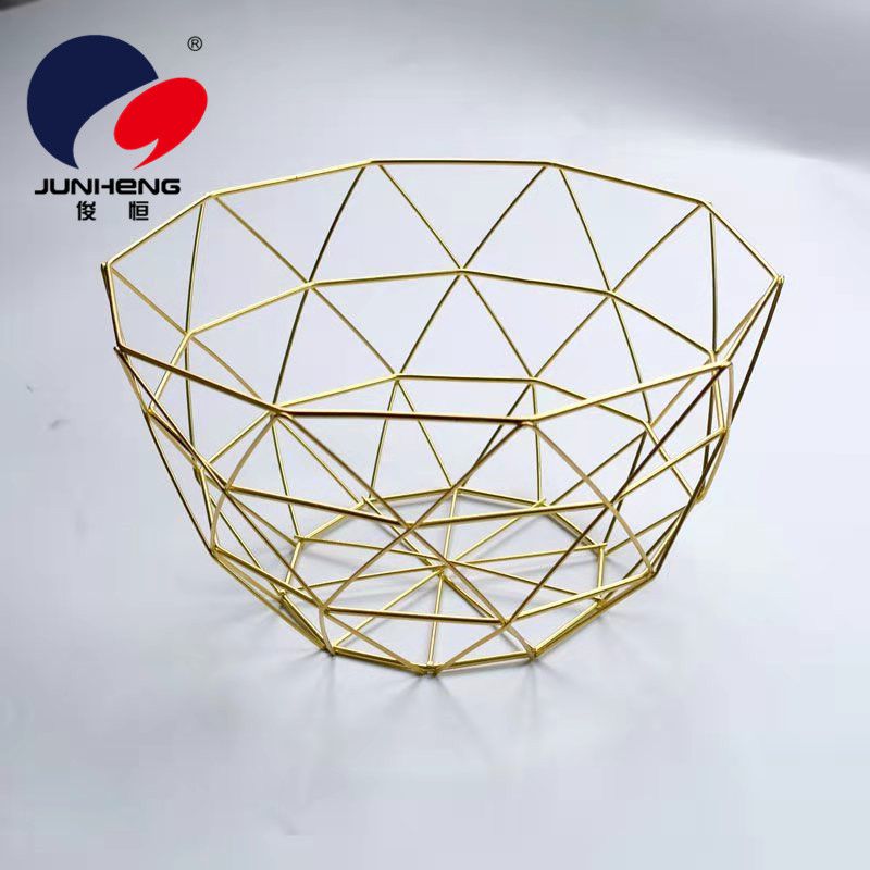 Nordic creative fruit tray decoration simple modern home tea table iron leach blue fruit blue decoration full figure