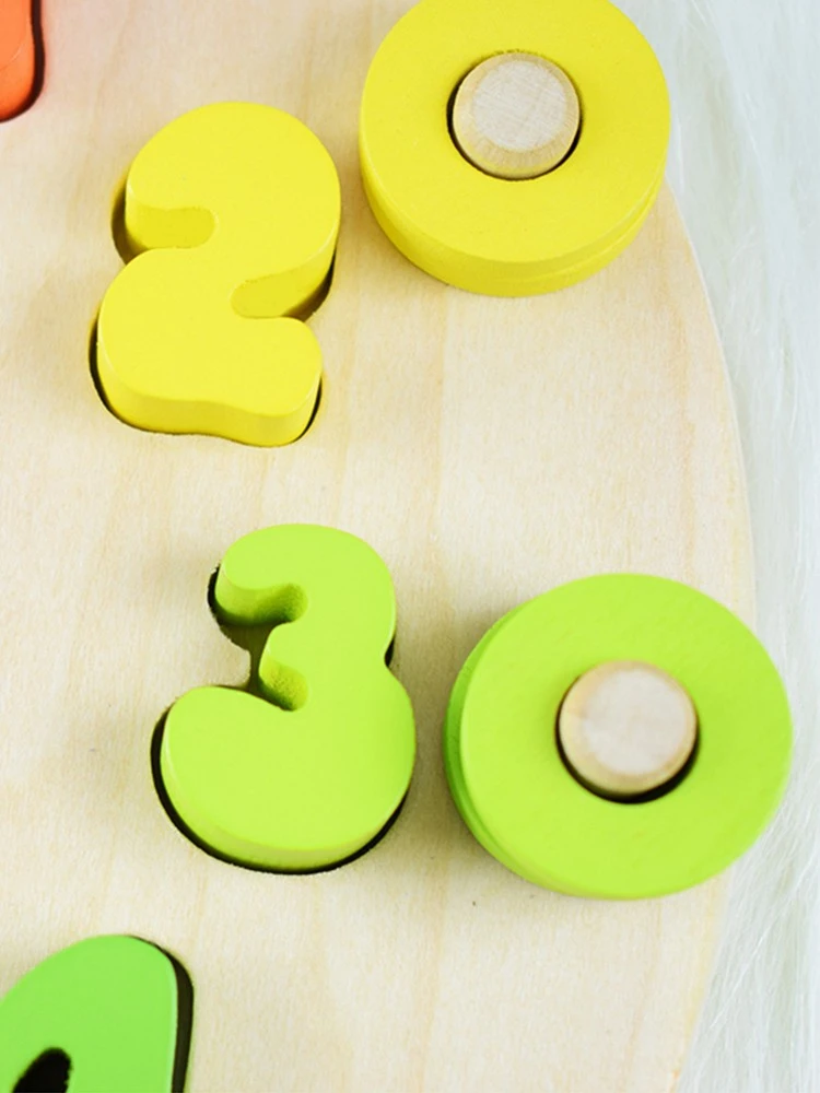 The wooden toy for educational digital clock is highly entertaining and colorful. It helps cultivate logical thinking ability. Parent-child games exercise hand-eye coordination. Early education and enlightenment toys accompany your growth detail image 14