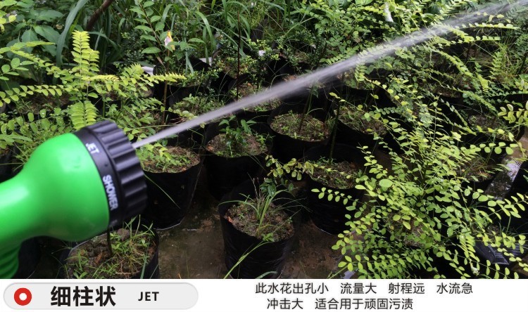 25FT高压洗车水家用塑料伸缩水管铝扣套装汽车园林花园花洒软管批发详情图15