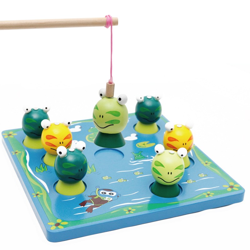 The wooden toy, an educational and fun fishing game, is highly entertaining and colorful. It helps cultivate logical thinking ability. Parent-child games exercise hand-eye coordination. Early education and enlightenment toys accompany your growth detail image 6