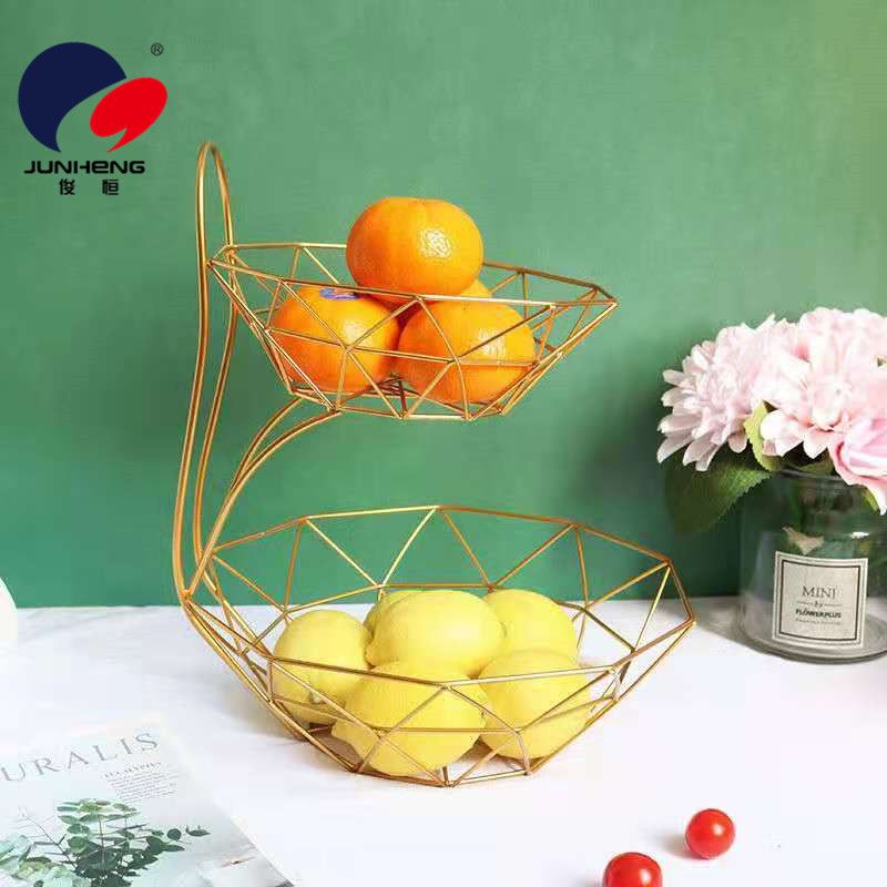 Two layer fruit tray Creative modern living room coffee table Nordic style multi-functional snack basin multi-layer fruit basket full figure