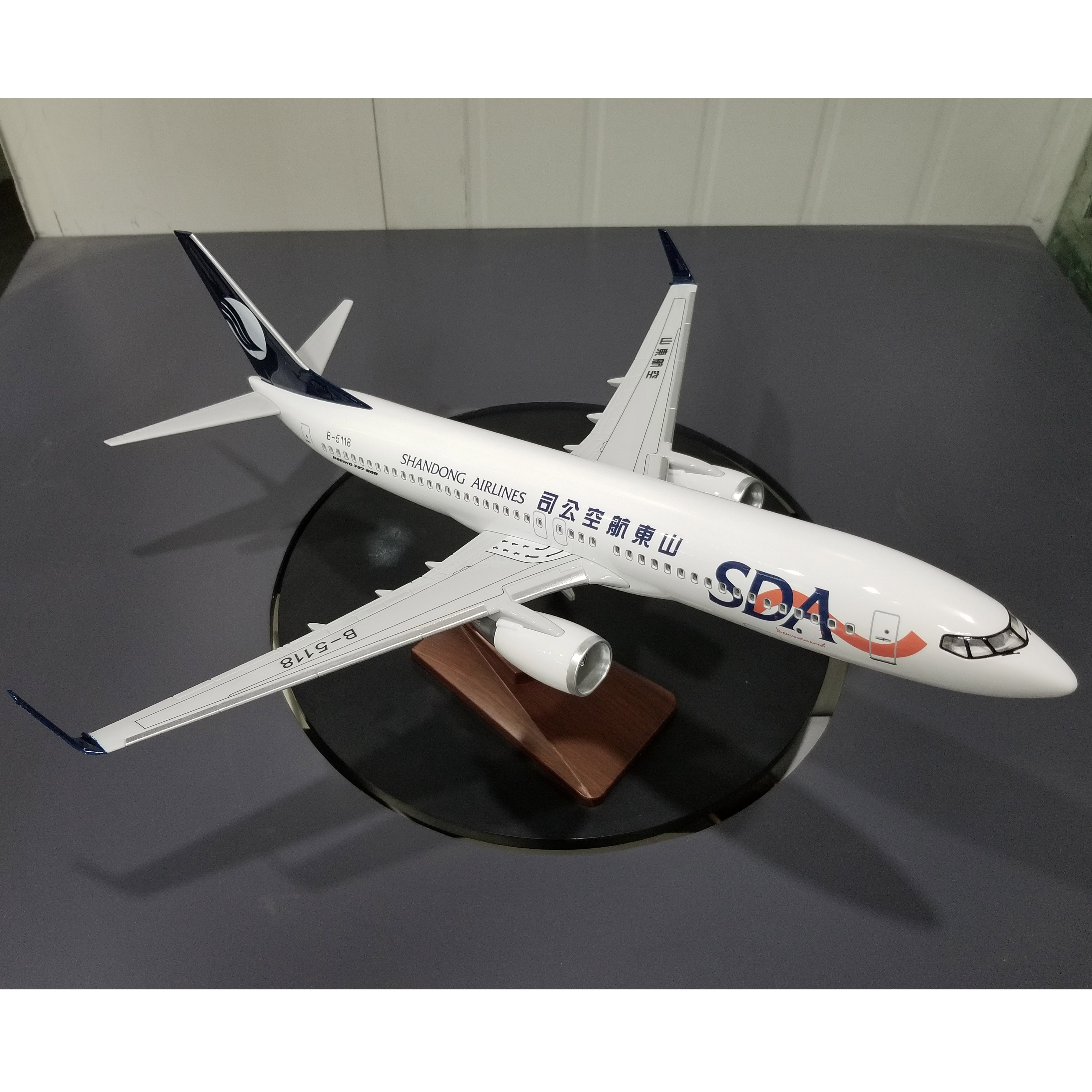 飞机模型（B737-800中国山东航空47CM）ABS合成塑脂飞机模型 仿真飞机模型详情8