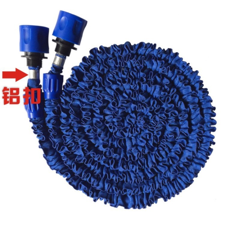 25FT高压洗车水家用塑料伸缩水管铝扣套装汽车园林花园花洒软管批发详情图5