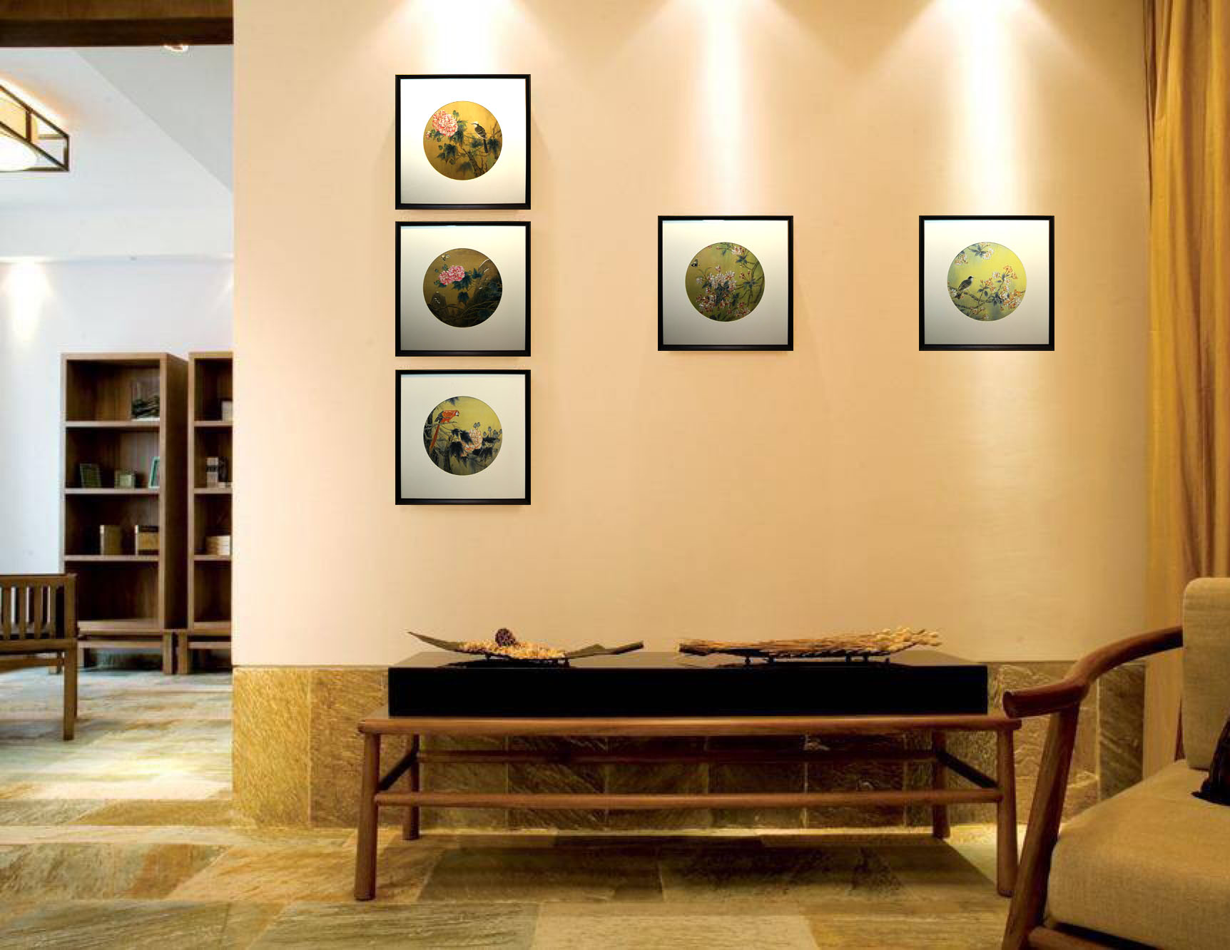 装饰画穆斯林/玉雕画/铜画/穆斯林装饰画/壁画挂画细节图