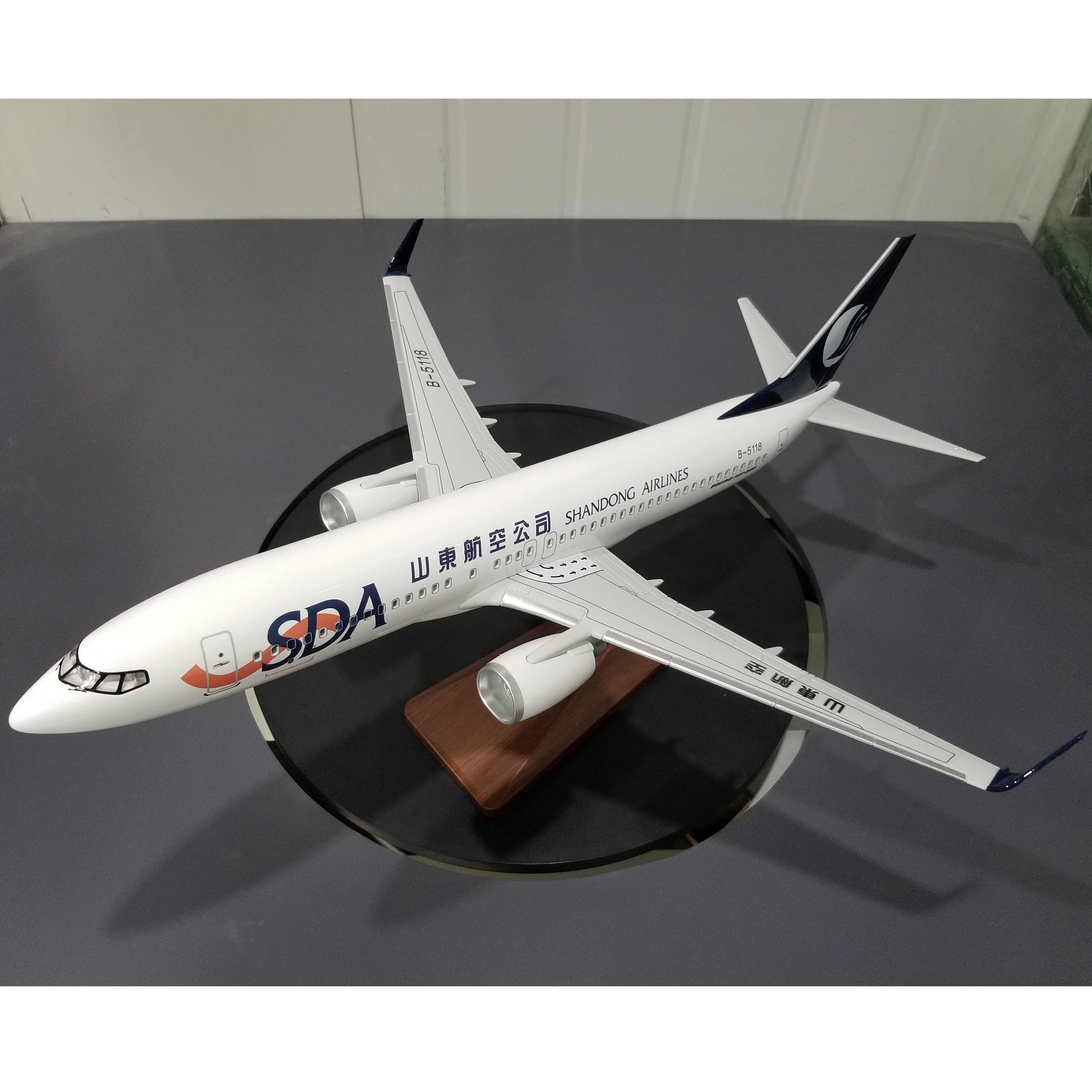飞机模型（B737-800中国山东航空47CM）ABS合成塑脂飞机模型 仿真飞机模型详情10