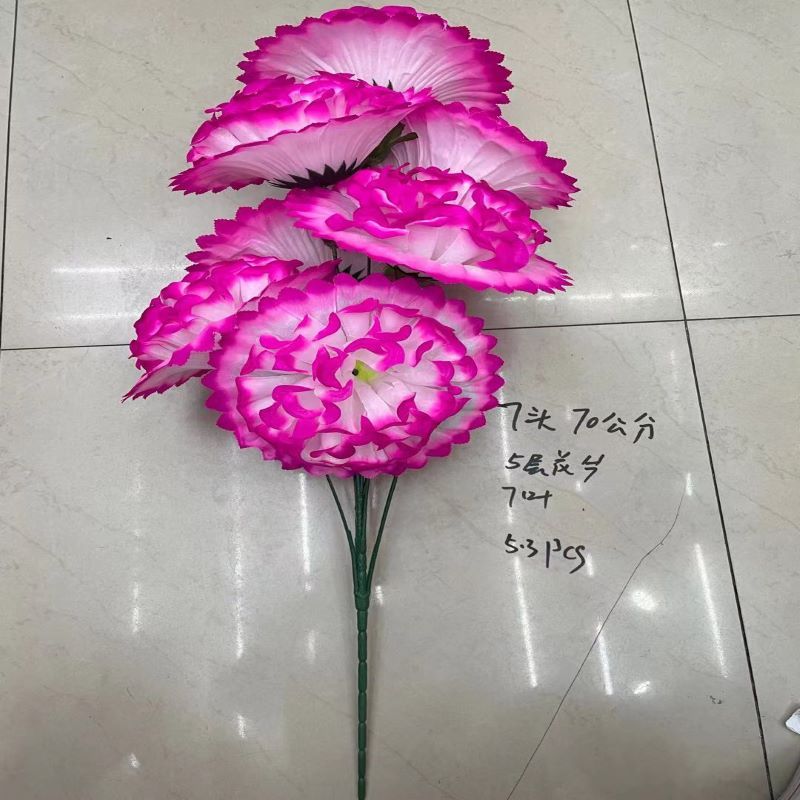 7 large round chrysanthemums 2 artificial flower artificial flower third-party pink pink third-party is