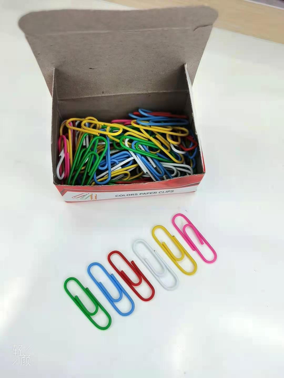50mm color paper clips, creative bookmarks, paper clips, free shipping clips, colorful paper clip layers, student paper clips, office supplies Item Picture