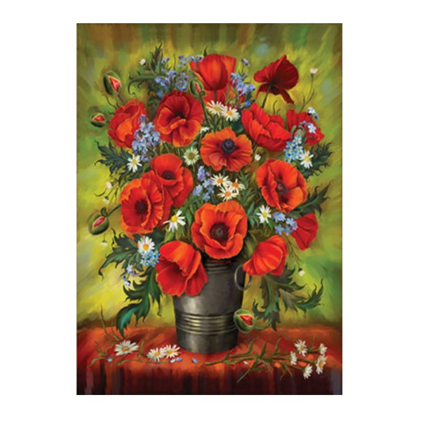 American country-style living room decorative painting, dining room flower wall hanging painting, simple and beautiful bedroom horizontal wall painting core detail image 2