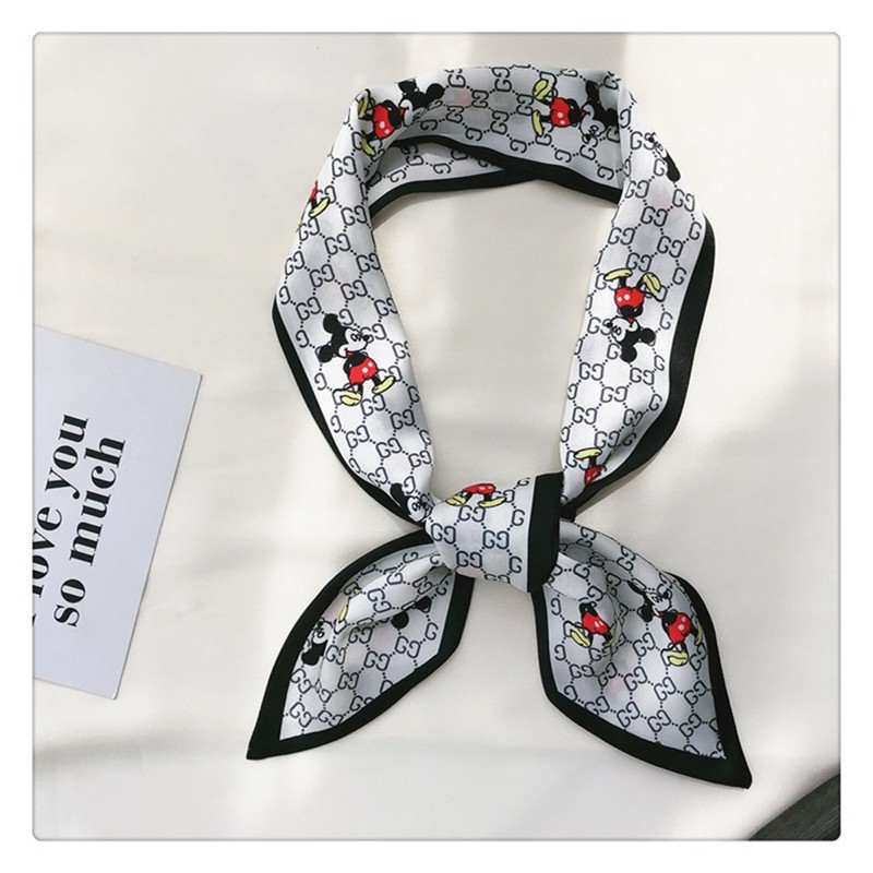 Jane Eyre Silk Scarf Wholesale, pointed-corner autumn and winter ribbon long scarf, women's narrow narrow Korean multi-functional versatile decorative small neckerchief and hair band detail image 5