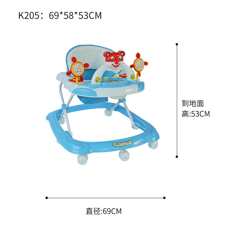 婴儿早教学步车可手推儿童学步车带音乐灯光学步车防o型腿k205详情图12
