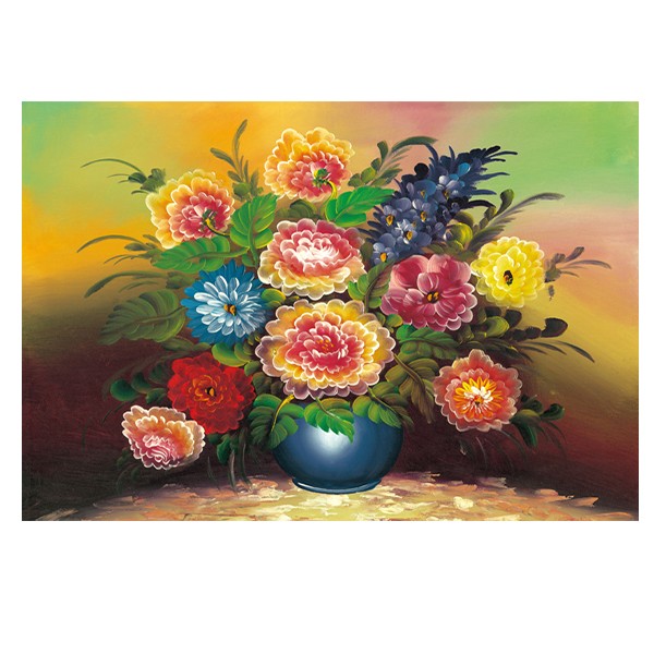 American country-style living room decorative painting, dining room flower wall hanging painting, simple and beautiful bedroom horizontal wall painting core detail image 9