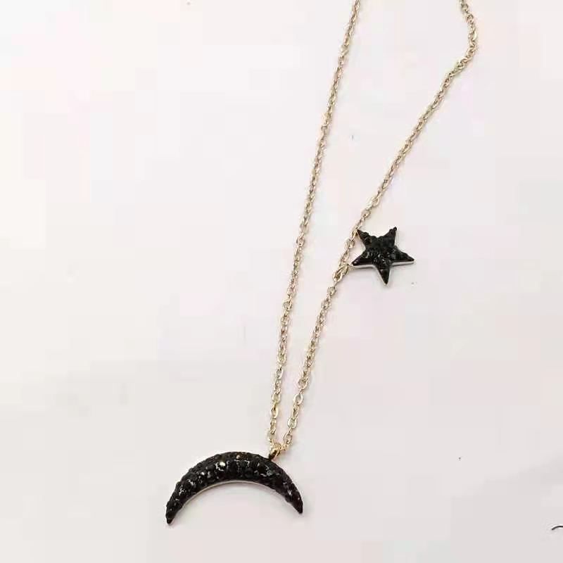 月亮星星项链