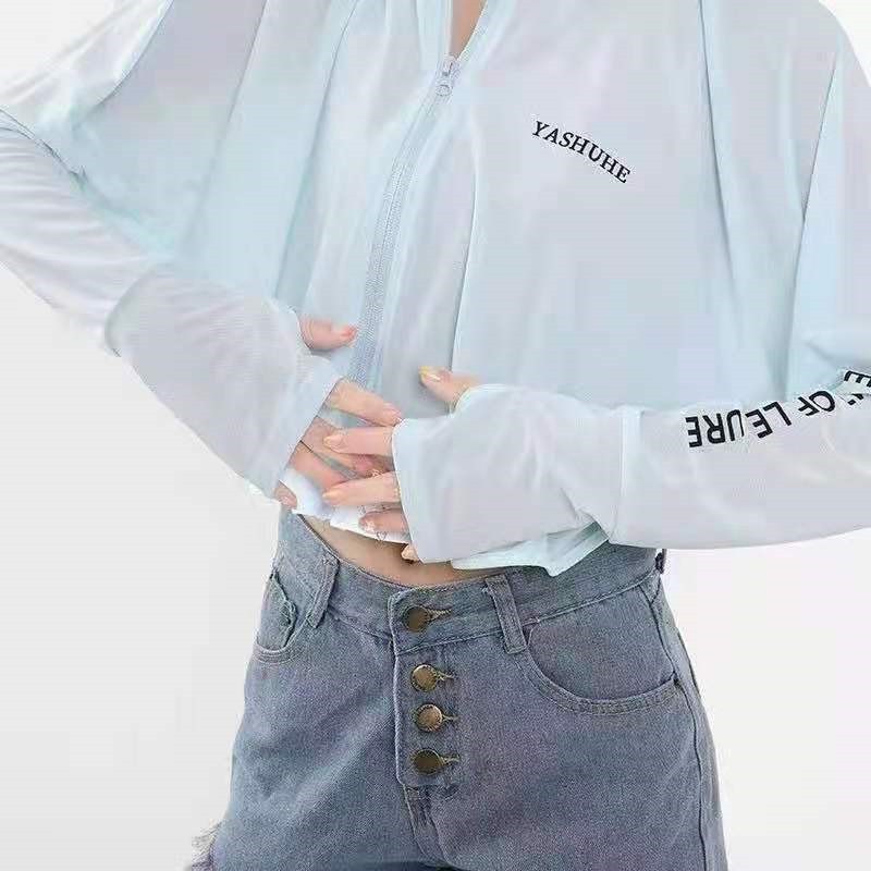 Sun Protection Clothes Summer New Cape Sun Protection Breathable Cape Long Sleeve Top Fashion 12 Specification drawing