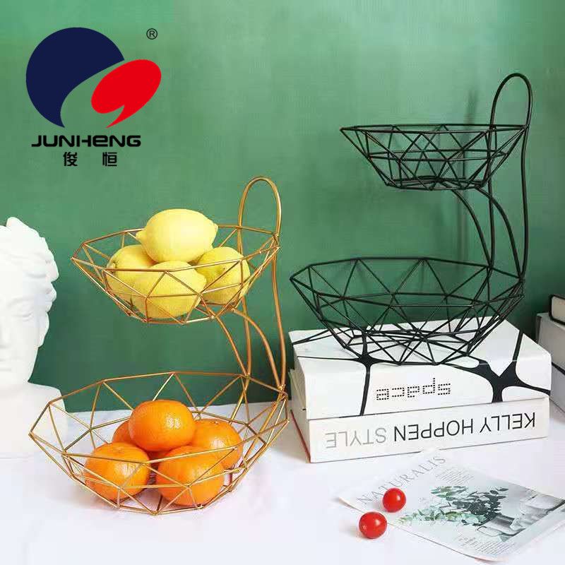 Two layer fruit tray Creative modern living room coffee table Nordic style multi-functional snack basin multi-layer fruit basket Specification drawing