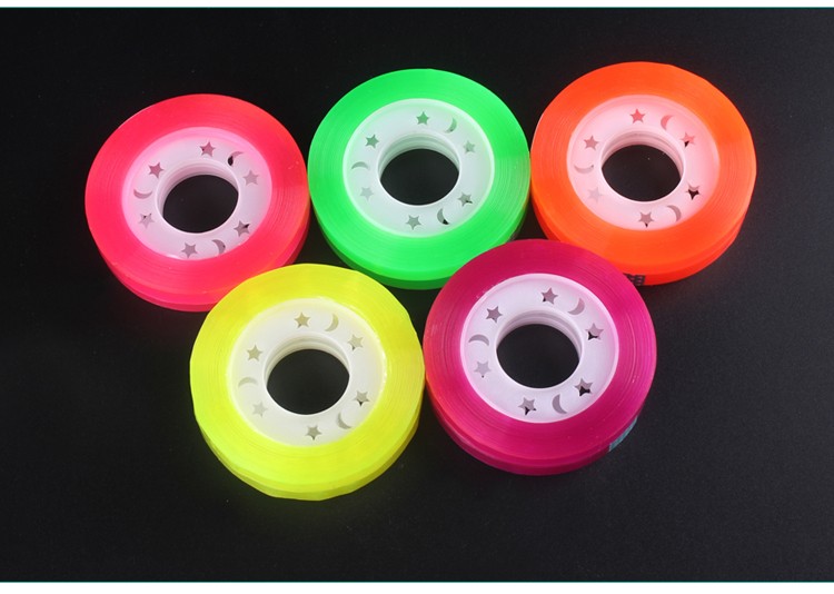 宜力YL-8508C筒装超市装拉高BOPP彩色超透明文具胶带0.8CM宽50码长详情8