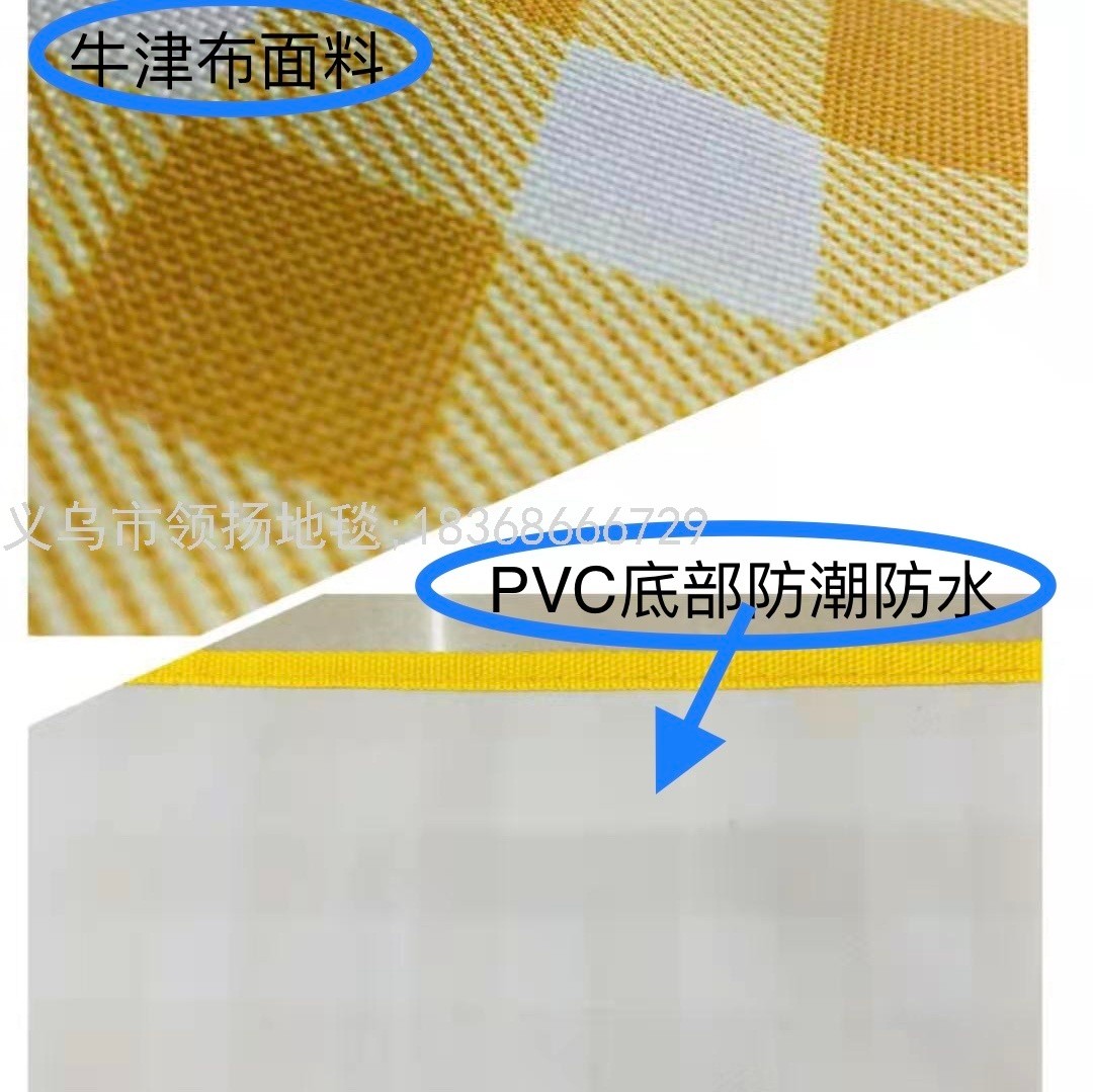 户外垫牛津布野餐垫沙滩垫牛津布600Ｄ底部PVC防水层户外用品详情图11