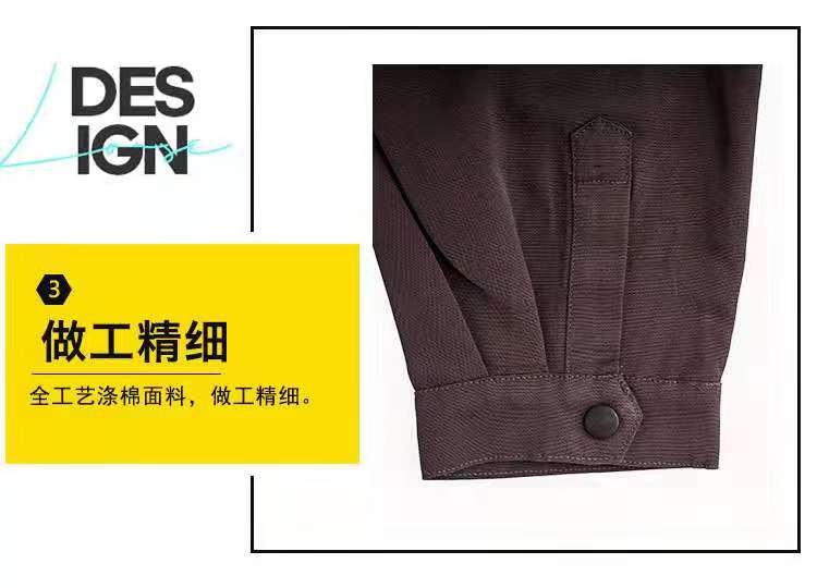 四季款新款涤棉高品质多口袋连体工作服 劳保服 可定制车间服建筑工地服园林服详情图8