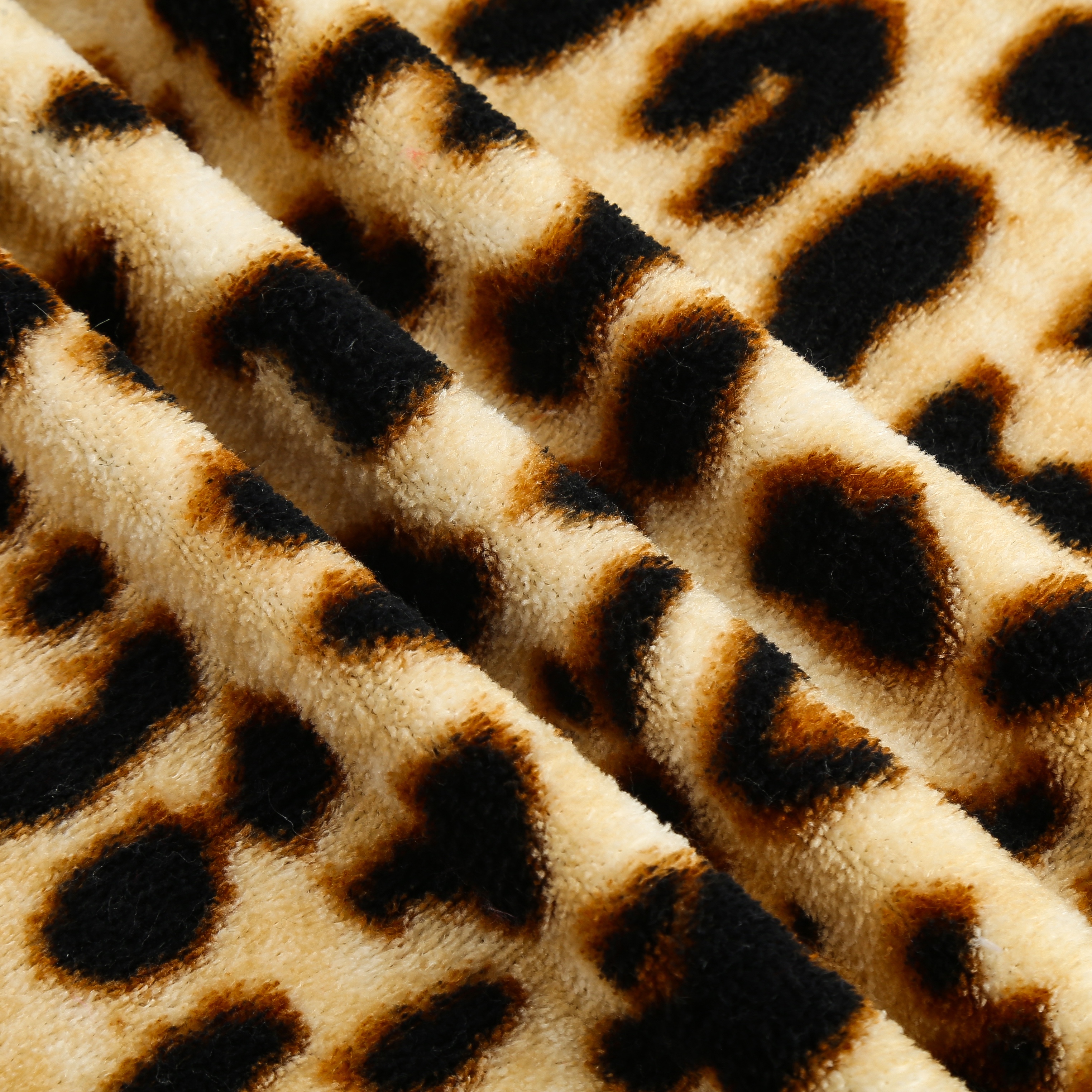 Factory direct sales, double-sided flannel printed leopard print detail image 6