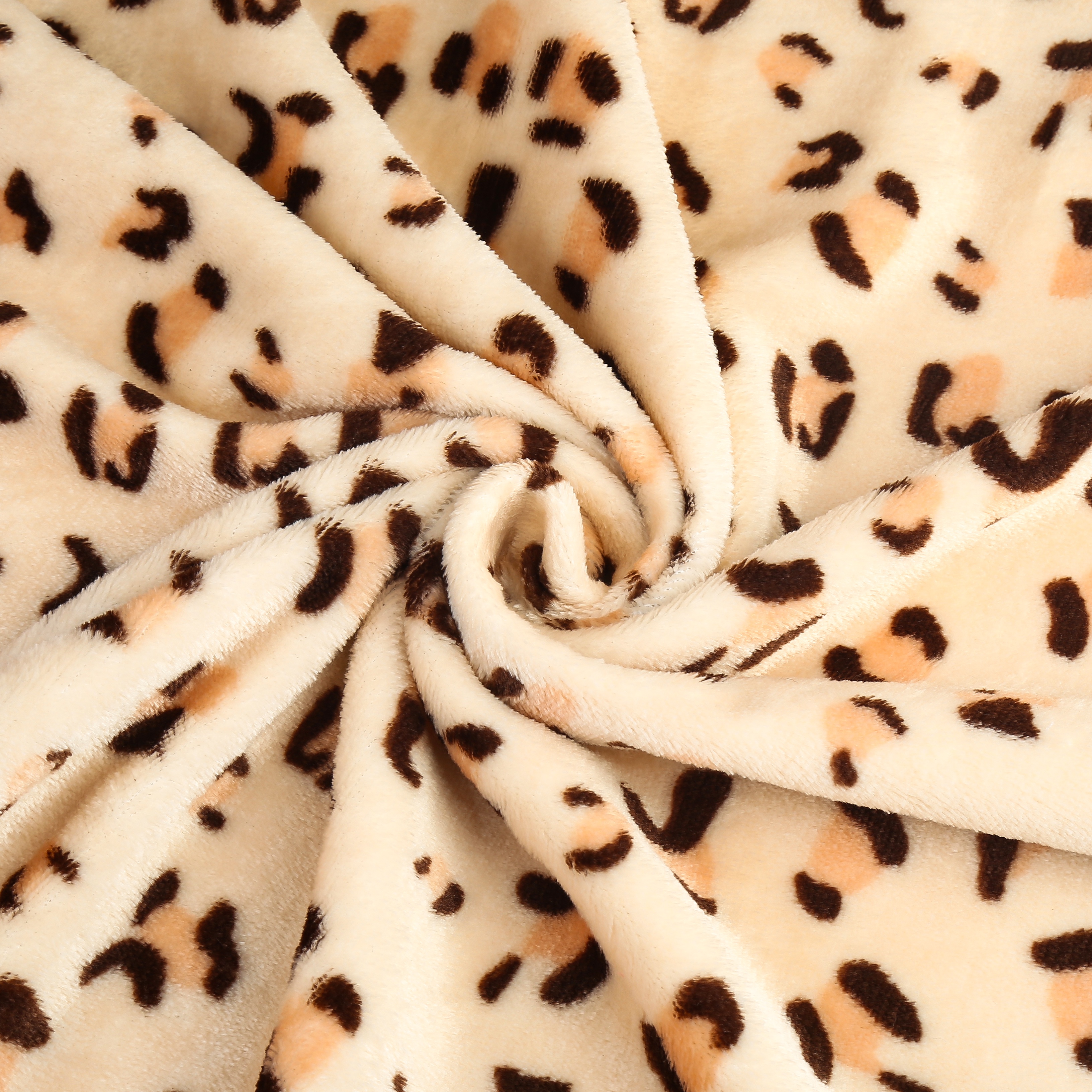 Factory direct sales, double-sided flannel printed leopard print detail image 1