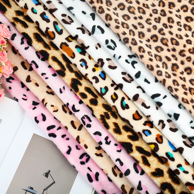 Factory direct sales, double-sided flannel printed leopard print
