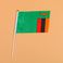 14*21赞比亚8号手摇旗带杆子外国世界旗图