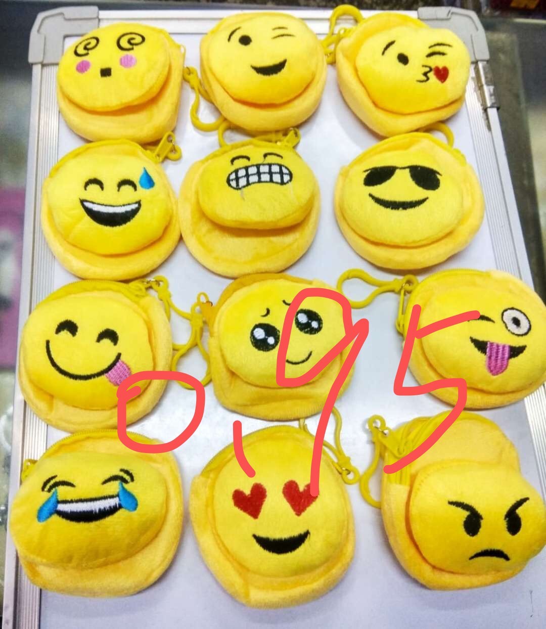 表情零钱包笑脸钱包8cm表情笑脸零钱包硬币包毛绒小钱包详情图5