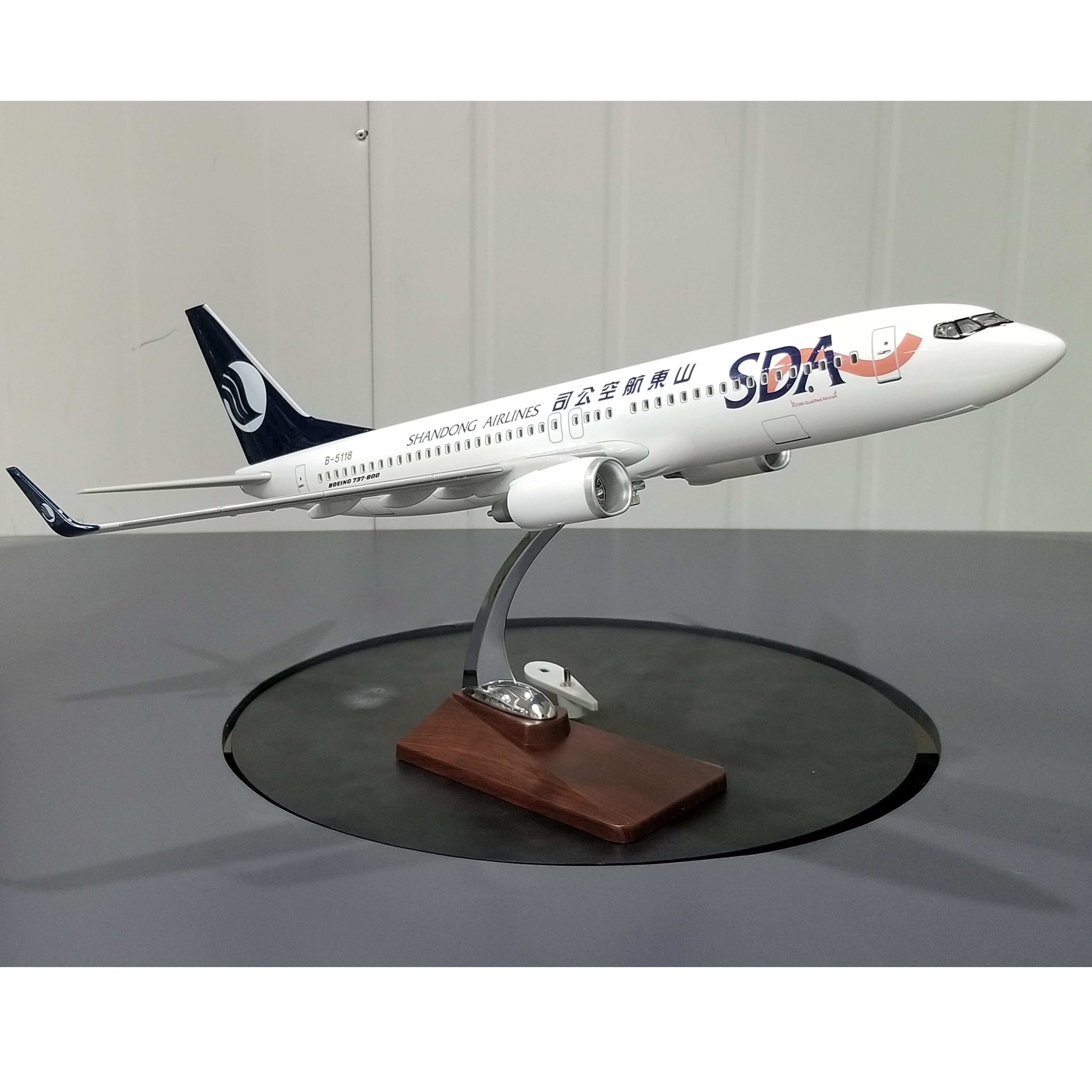 飞机模型（B737-800中国山东航空47CM）ABS合成塑脂飞机模型 仿真飞机模型详情5