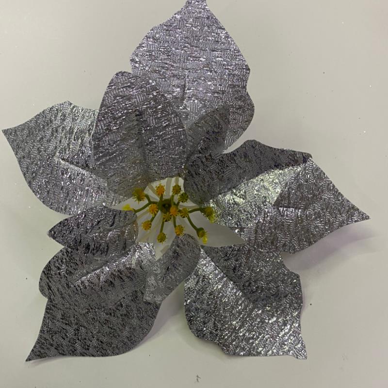 Christmas flower single white fruit forked fruit artificial plant 3333 details Picture