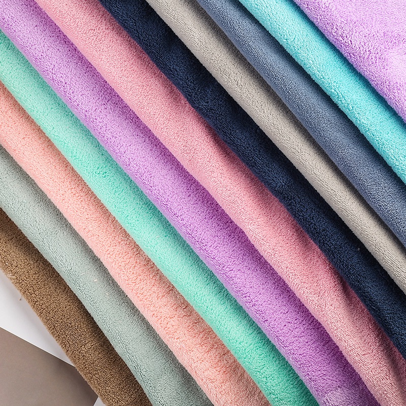Factory direct sales of polyester and nylon absorbent coral velvet in solid color