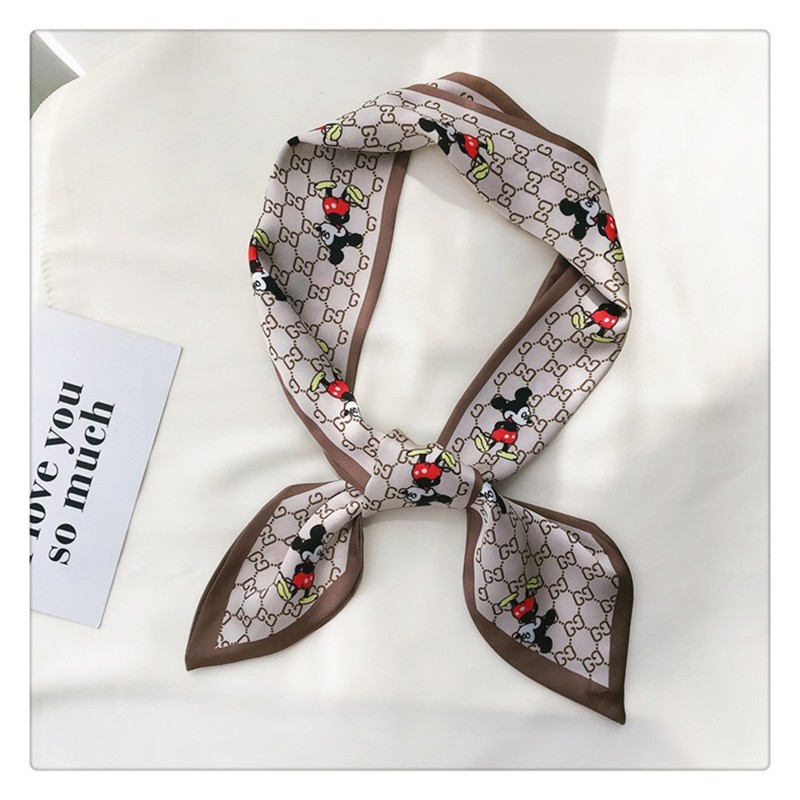 Jane Eyre Silk Scarf Wholesale, pointed-corner autumn and winter ribbon long scarf, women's narrow narrow Korean multi-functional versatile decorative small neckerchief and hair band detail image 4