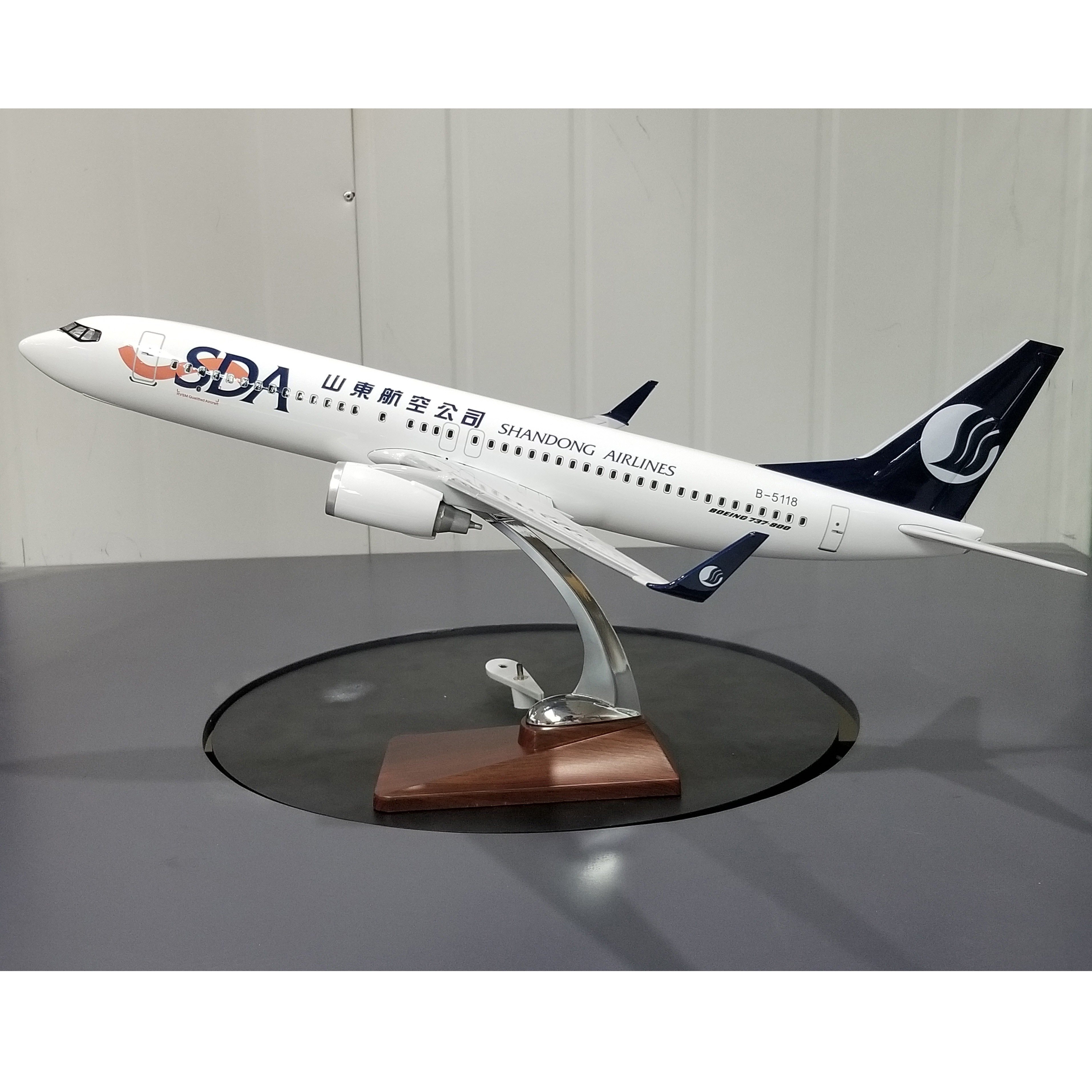 飞机模型（B737-800中国山东航空47CM）ABS合成塑脂飞机模型 仿真飞机模型详情6