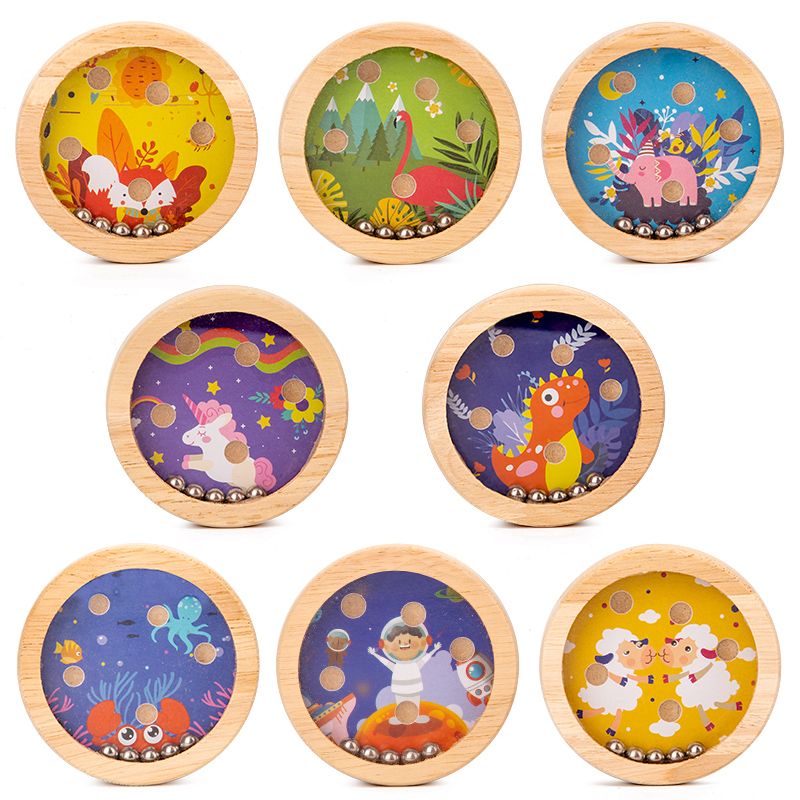 The wooden circular palm balance maze game is highly entertaining and comes in a variety of styles. It helps cultivate logical thinking ability and is a parent-child game that exercises hand-eye coordination. It is an early education and enlightenment toy that accompanies your growth Application Scenario