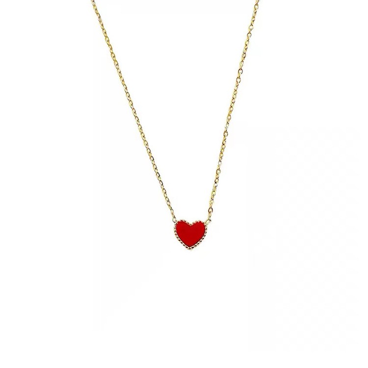 Little Heart Korean version small pendant simple ladies' necklace detail image 2
