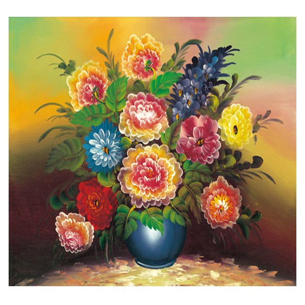 American country-style living room decorative painting, dining room flower wall hanging painting, simple and beautiful bedroom horizontal wall painting core detail image 7