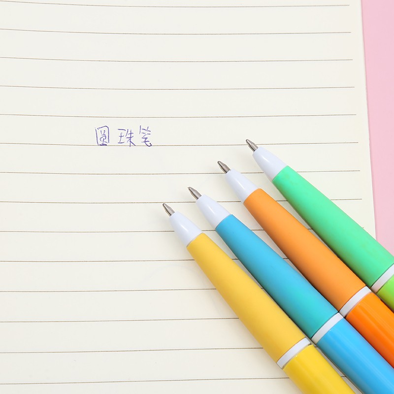 糖果色笔杆圆珠笔学生喜爱圆珠笔办公用笔详情图8