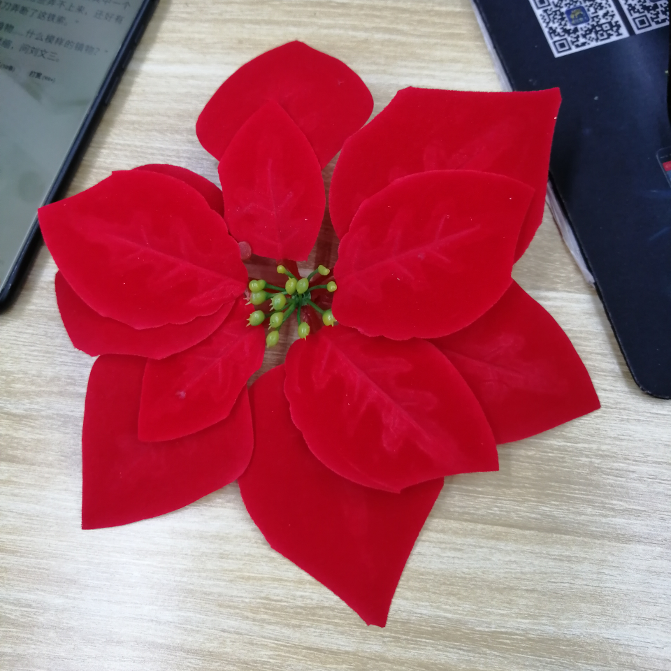 Christmas flower, white fruit, forked fruit artificial plant 00