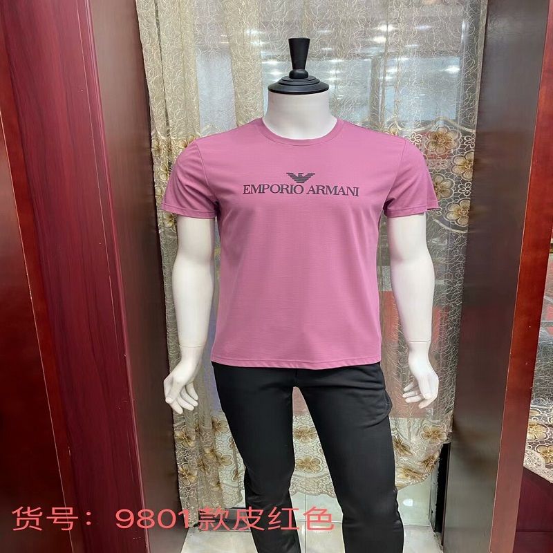 Summer men's top short sleeve T-shirt Cool youth slim crewneck printed base 5